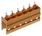 Conector macho para PCB Weidmüller serie OMNIMATE SL de 6 vías, 1 fila, paso 5.08mm, para soldar, Orificio Pasante